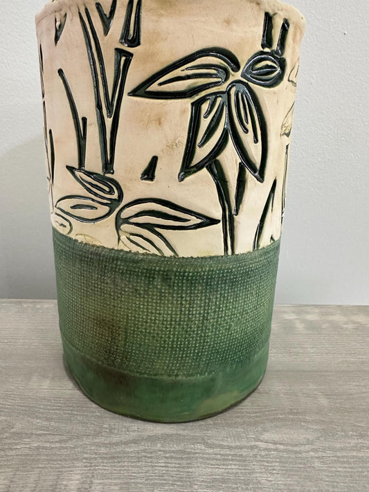 Bamboo & Rafa Multi-Textural Vase