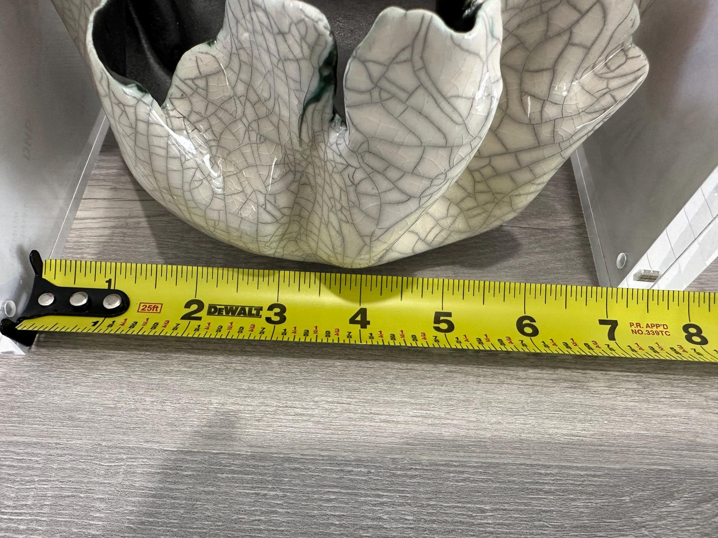 Modern Raku Freeform Sculptural Bowl