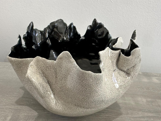 Eclipse Flame Raku Bowl