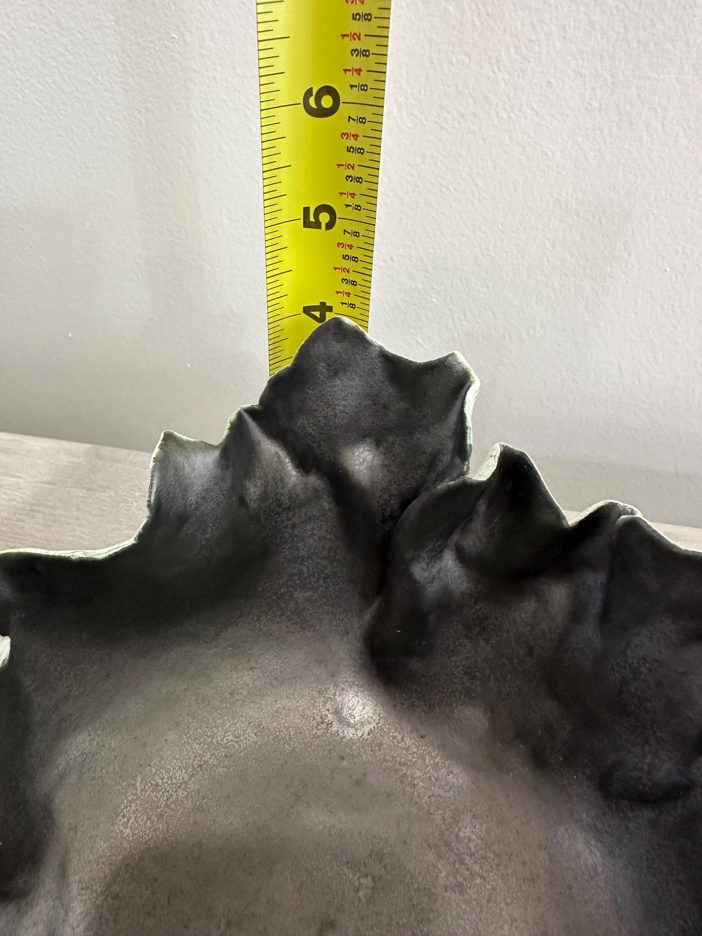 Modern Raku Freeform Sculptural Bowl